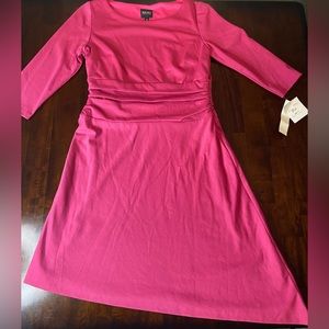 🩷Fuschia/Pink Asymmetrical Hem Dress🩷